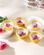 Set of 5 Handcrafted Printed Mitti Diya Gifting Set for Diwali Decoration Pooja Aarti