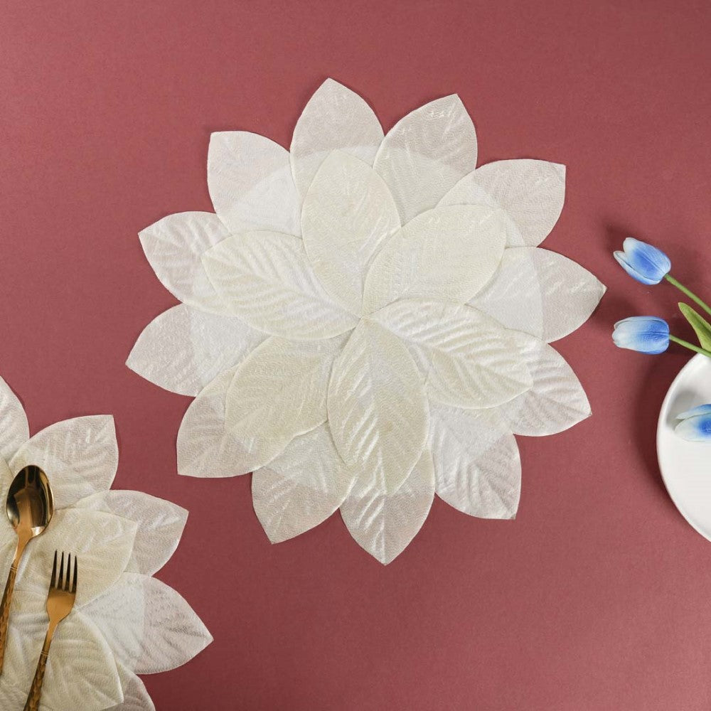 White Placemat Set of 2 Nestasia