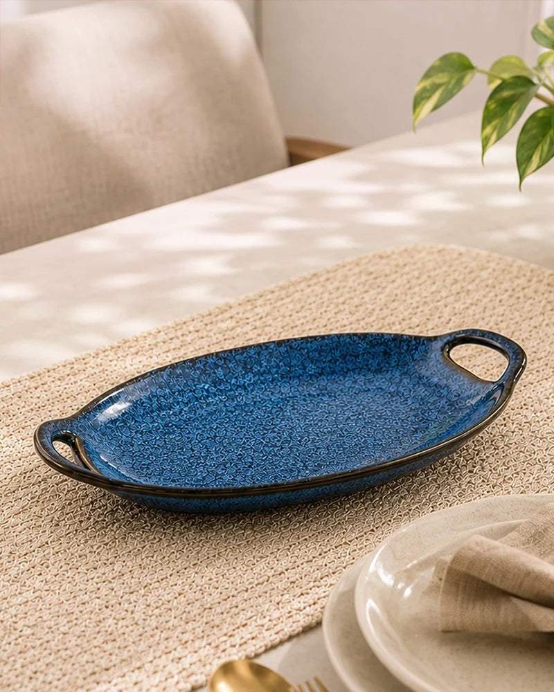 100% Pure Ceramic Oval Serving Platter