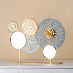 Blue and Golden Table Decor Nestasia