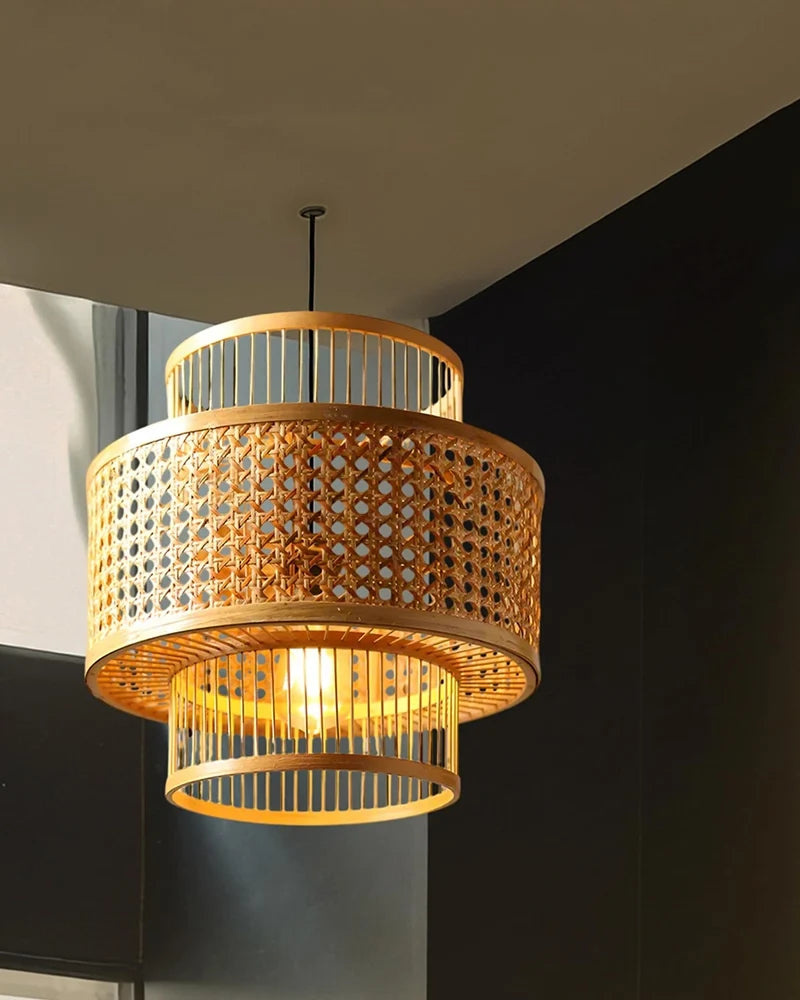 Artistic Rattan Pendant Light for Home Decor and Hall