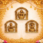 Brass Ashtalakshmi Wall Hanging Plates Set (5.5 Inch) Vedansh Craft