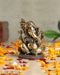 Auspicious Ganesh Ji Brass Idol for Festivals and Devotional Corners