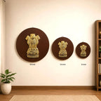 Brass Ashok Stambh With Wooden Base Wall Hanging Vedansh Craft