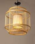 Minimalist Bamboo Pendant Lamp for Dining Room and Lounge