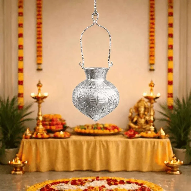 German Silver Hanging Jal Dhara Vedansh Craft