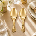 Brass Rice Serving Spoon Pair (9 Inch) Vedansh Craft