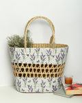 Seagrass Woven Jali Tote Bag for Market & Beach