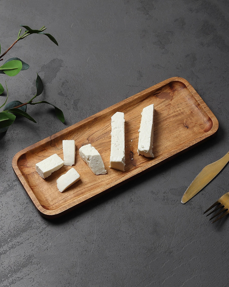 Eco Friendly Natural Wood Platter for Dining and Entertaining
