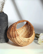 Handwoven Wicker Chand Hamper for Fruits, Storage, and Stylish Home Organisation