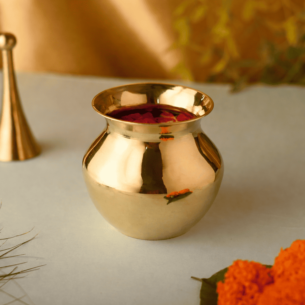 Brass Pooja Kalash (3 Inch) Vedansh Craft