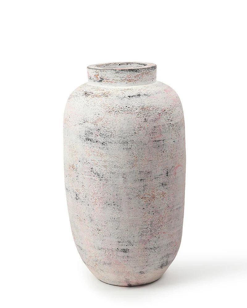 Hand-Sculpted Terracotta Vase for Artistic Interiors