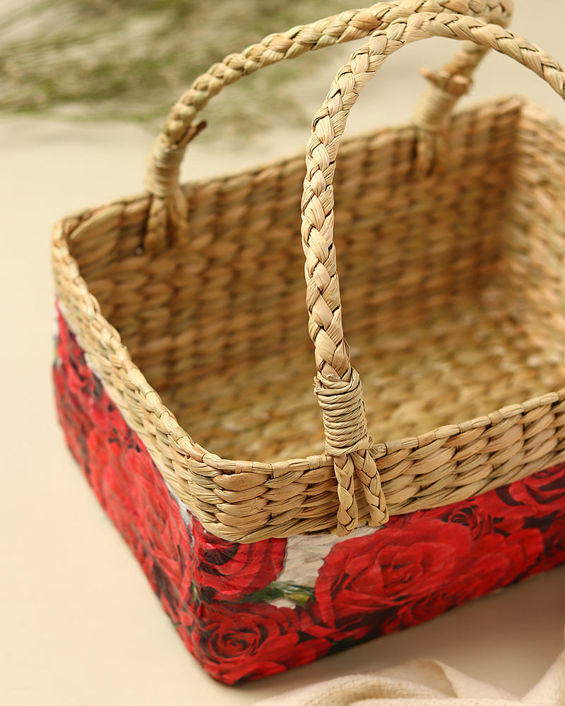 Eco-Friendly Seagrass Storage Hamper for Fruits, Vegetables, and Everyday Use