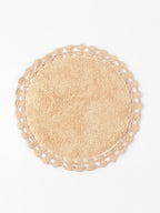 Absorbent Handloom Cotton Rectangular Bath Mat For Home Use
