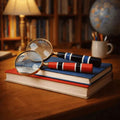 Brass Magnifying Glass With Wooden Handle Vedansh Craft