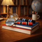 Brass Magnifying Glass With Wooden Handle Vedansh Craft
