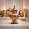 Copper Traditional Ashtalakshmi Kettle Pot (14.5 Inch) Vedansh Craft