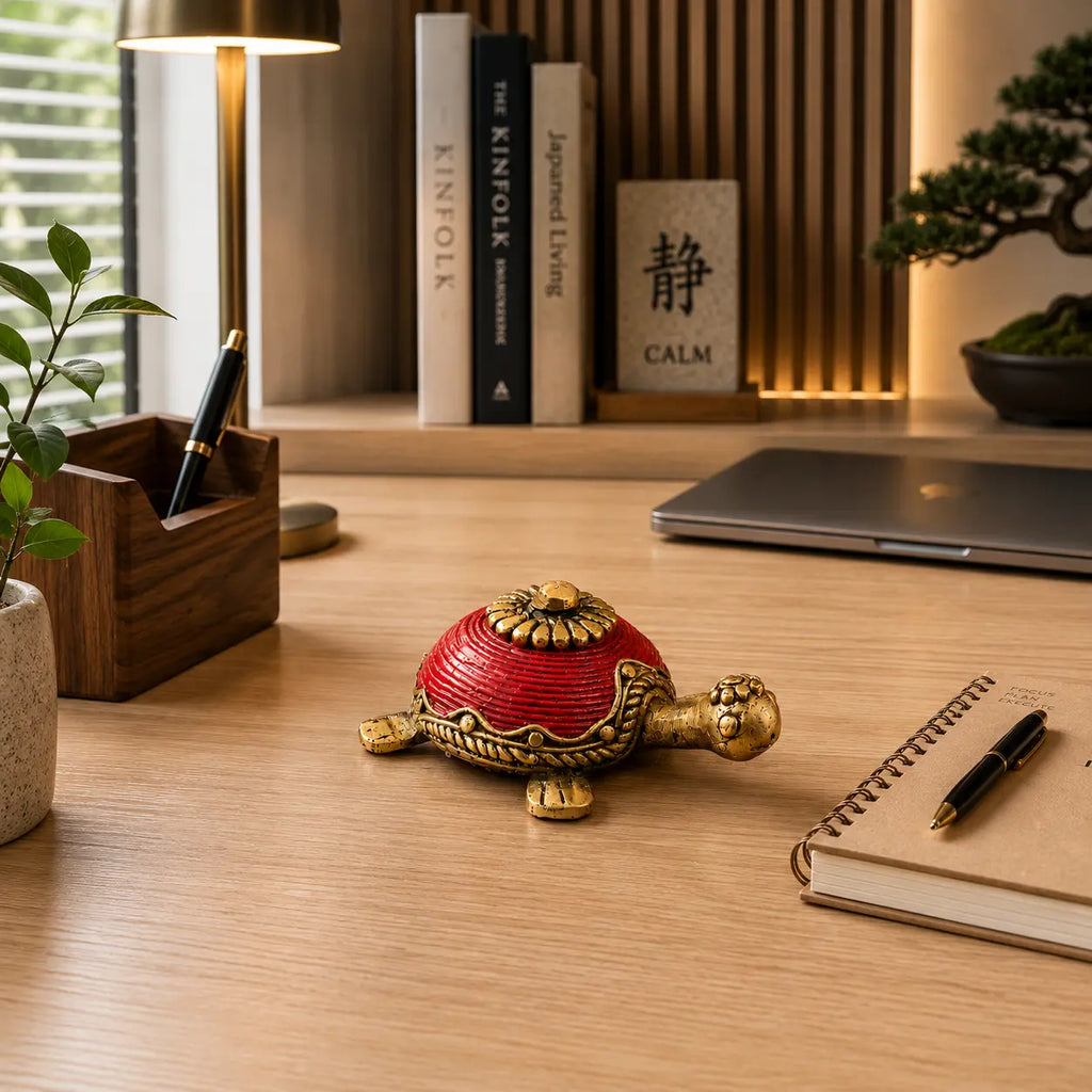 Brass Dhokra Tortoise Vastu/Feng Shui Vedansh Craft