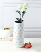 Compact Ceramic Flower Vase for Side Table Decor