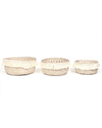 Set of 3 Belly Planter Basket for Natural Home Vibes