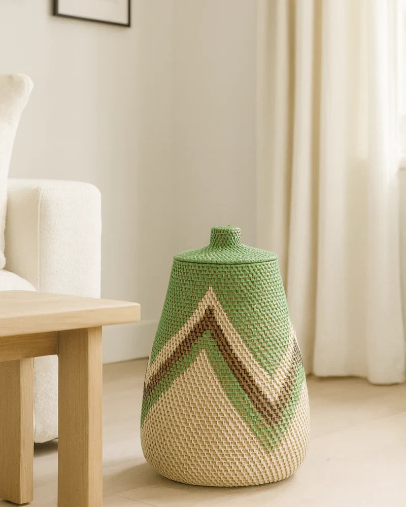 Rattan Storage Basket for Bedroom and Living Room