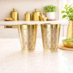 Brass Handcrafted Glass Pair Vedansh Craft