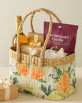 Natural Seagrass Picnic & Tiffin Basket for Beach, Park & Food Carry