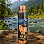 Copper Water Bottle (11.5 Inch) Vedansh Craft