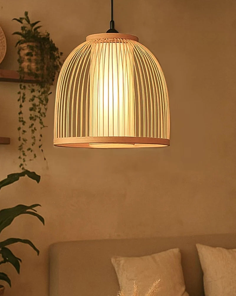 Stylish Bamboo Ceiling Lamp for Bedroom and Living Room