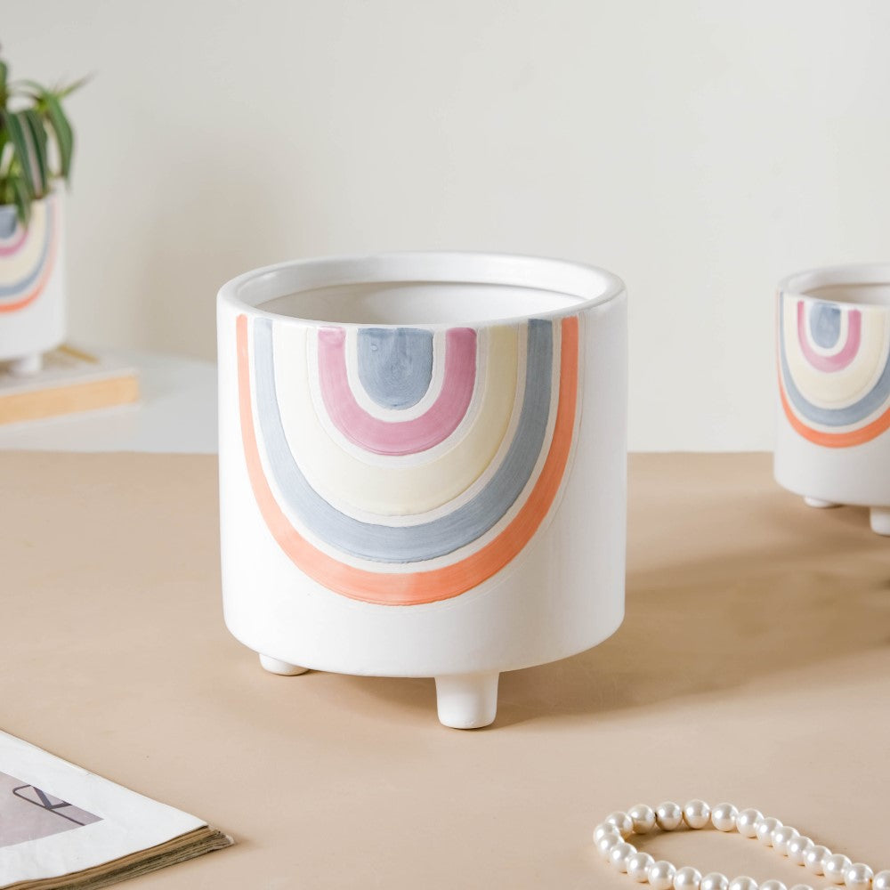 Rainbow Round Pot Large Nestasia