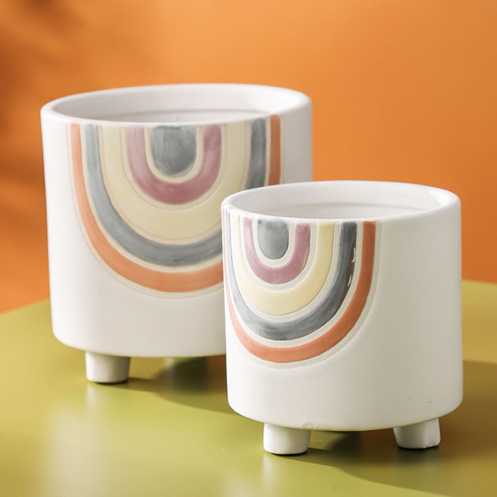 Rainbow Round Pot Large Nestasia