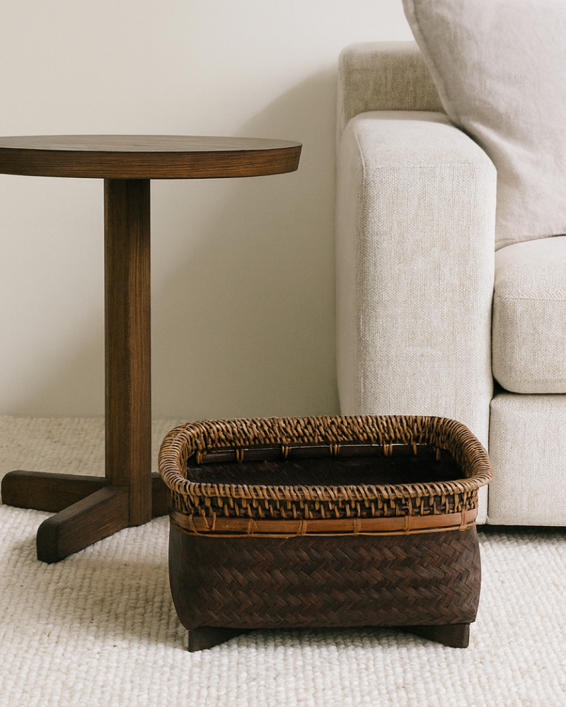 Rattan Woven Basket for Bedroom, Bathroom, Storage