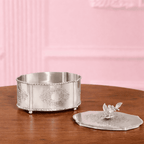 Brass Dry Fruit Box with Floral Lid Vedansh Craft