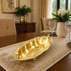 Brass Decorative Oval Serving Fruit, Dish Bowl Vedansh Craft