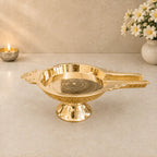 Brass Abhishek Patra Stand (4 Inch) Vedansh Craft