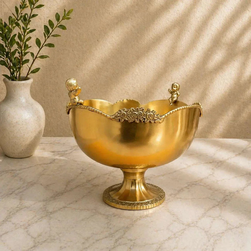 Brass Royal Design Decorative Fruit Bowl Vedansh Craft