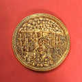 Brass Goverdhan Plate Wall Hanging (8 Inch) Vedansh Craft