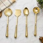 Brass Cooking Kitchen Ladles set (13.5 Inch) Vedansh Craft