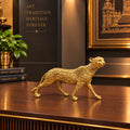 Brass Leopard / Tiger Statue (8.5 Inch) Vedansh Craft