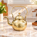 Brass Hammered Tea Pot / Kettle (5.5 Inch) Vedansh Craft