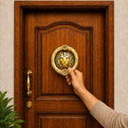 Brass Lion Face Door Knocker Vedansh Craft