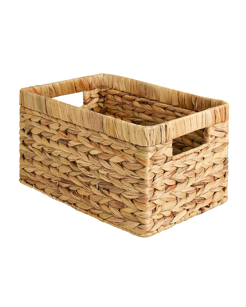Water Hyacinth Baskets for Organizing Clothes and Shelf Storage
