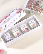 Set of 4 Scented Aroma Candles in Glass, 45gm Each with 8 Hour Burn for Decorative Fragrance and Gifting