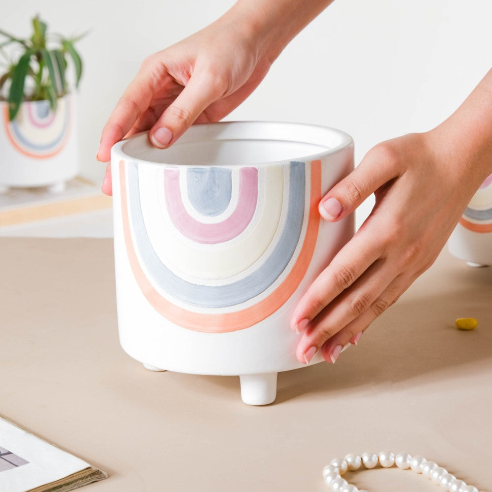 Rainbow Round Pot Large Nestasia