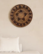 Boho Style Rattan Wall Plate for Gallery Arrangement
