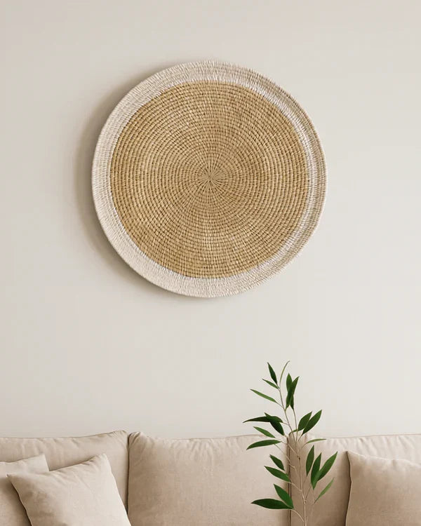 Lightweight Rattan Wall Accent for Sofa or Bed Backdrop
