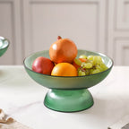 Ribbed Emerald Fruit Bowl Large Nestasia