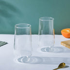 Sleek Glass Tumbler Set of 2 Nestasia
