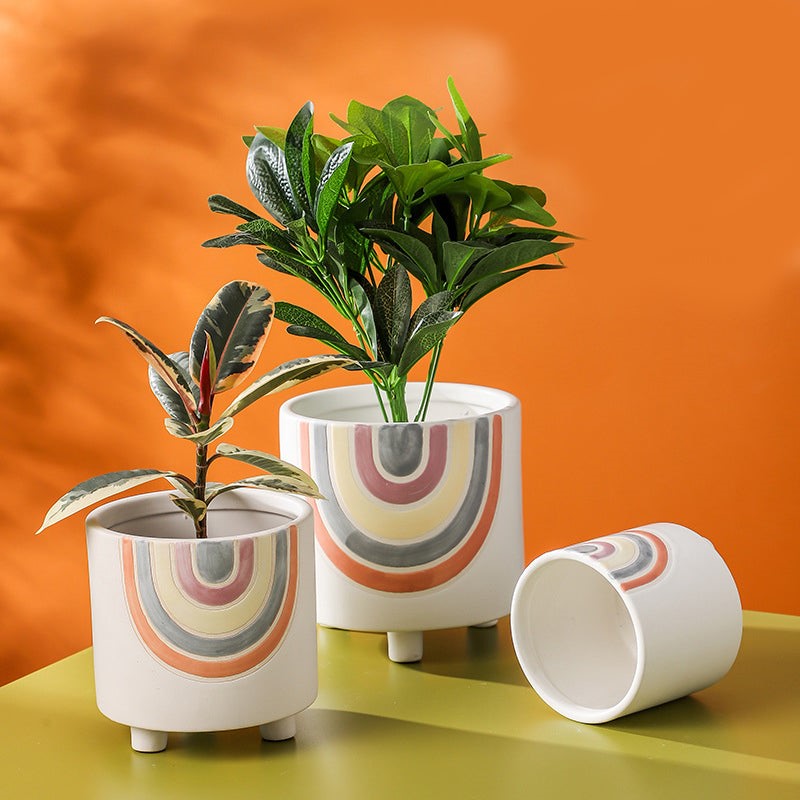 Rainbow Round Pot Large Nestasia