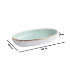 Oval Bowl Mint 600 ml Nestasia
